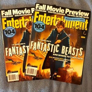 Entertainment Weekly Fantastic Beasts and Where to Find Them 08/19/16 👜